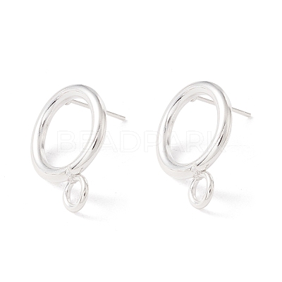 304 Stainless Steel Stud Earring Findings STAS-P308-02B-S-1
