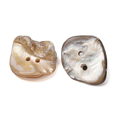 2-Hole Natural Shell Buttons SH-CBAA69B-02-1