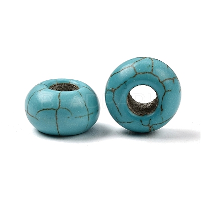 Synthetic Turquoise European Beads TURQ-S283-34A-1