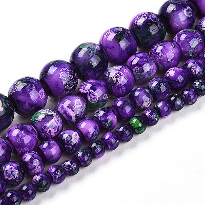 Baking Paint Glass Beads X1-DGLA-N003-8mm-A07-1