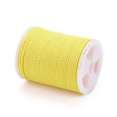 Round Waxed Polyester Cord YC-G006-01-1.0mm-04-1