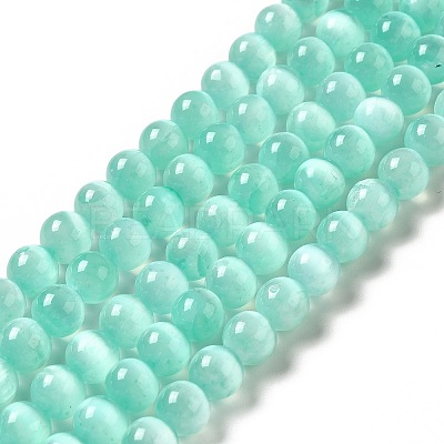 Natural Selenite Beads Strands G-P493-01G-1