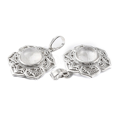 Natural Quartz Crystal Pendants X-G-P498-02P-06-1