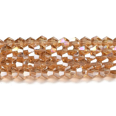 Transparent Electroplate Glass Beads Strands LS-GLAA-F029-2mm-A18-1
