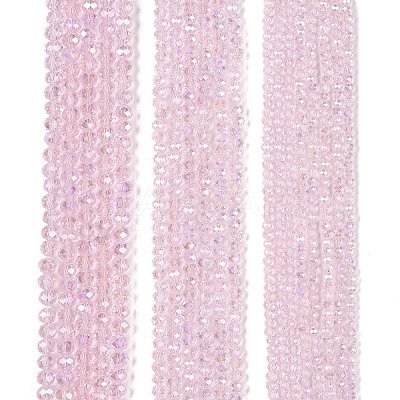 Electroplate Glass Beads Strands EGLA-A044-T8mm-B10-1