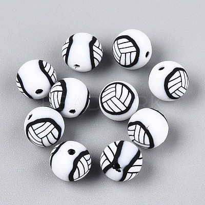Handmade Polymer Clay Beads CLAY-N014-02A-08-1