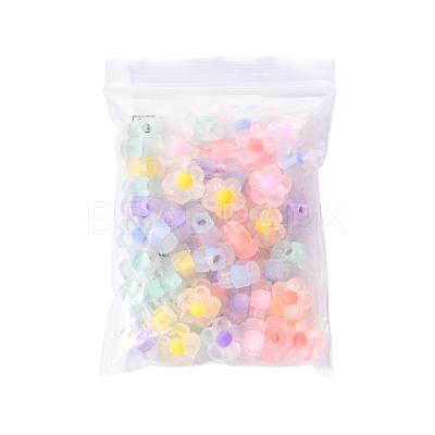 60pcs 6 Colors Transparent Acrylic Beads TACR-CC0001-01-1