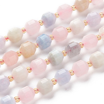 Natural Morganite Beads Strands G-K303-A06-8mm-1