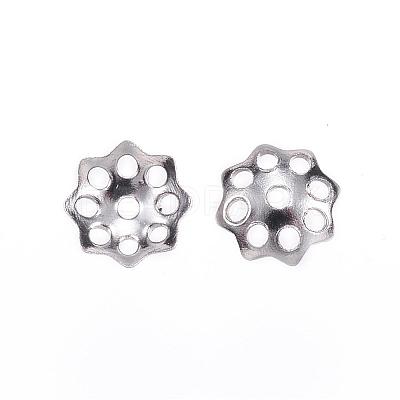 Tarnish Resistant 201 Stainless Steel Bead Caps STAS-F040-21A-P-1