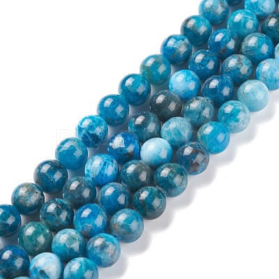 Natural Apatite Beads Strands G-F617-01-8mm-1