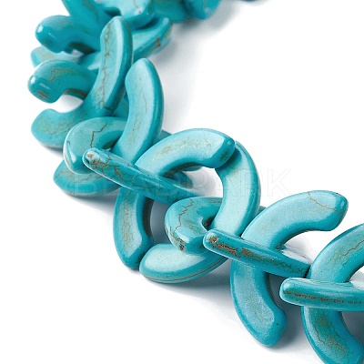 Synthetic Turquoise Beads Strands G-P505-03-1