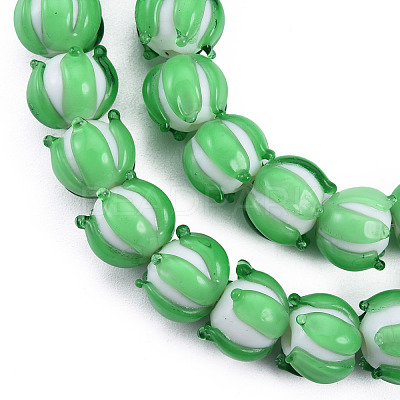 Handmade Lampwork Beads Strands LAMP-N021-44A-1