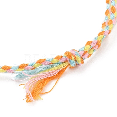 5Pcs 5 Color Macrame Cotton Cord Bracelets Set AJEW-FZ00002-1