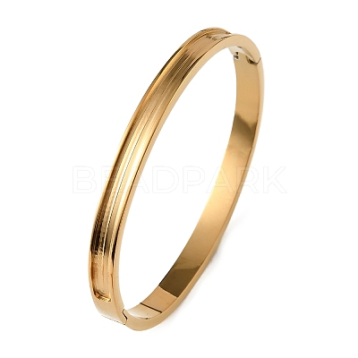 6MM 304 Stainless Steel Blank Grooved Hinged Bangle Making SA-CBA4244-02G-1