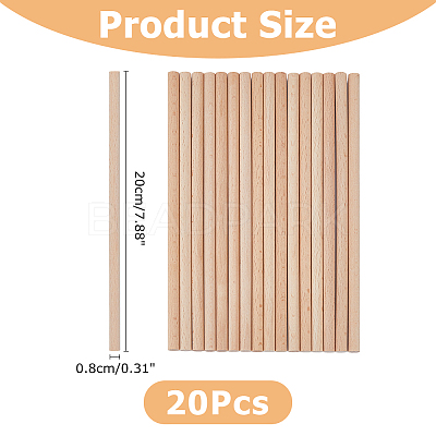 Wood Craft Sticks WOOD-WH0125-11E-1