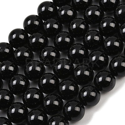 Natural Tourmaline Bead Strands G-H1603-12mm-1