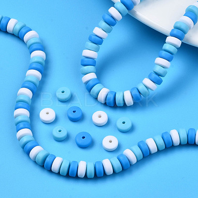 Handmade Polymer Clay Beads Strands CLAY-N008-008T-1