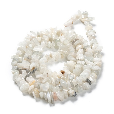 Natural Rainbow Moonstone Beads Strands X-G-A200-02-1