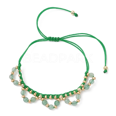 6Pcs 6 Colors Flower Glass Seed Beads & Natural Mixed Gemstone Beaded Bracelets BJEW-MZ00222-1