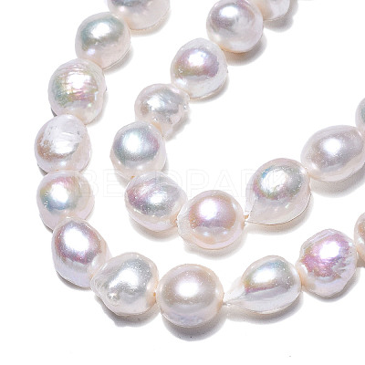 Natural Cultured Freshwater Pearl Beads Strands PEAR-N014-08D-1