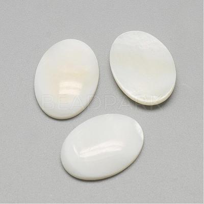 Freshwater Shell Cabochons SSHEL-R042-29-1
