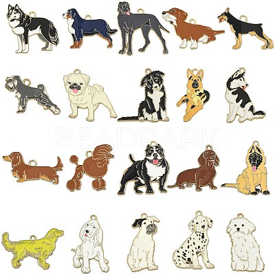 Alloy Enamel Pendants Sets ENAM-CJC0013-24-1