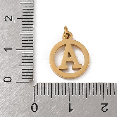 304 Stainless Steel Charms
with Jump Ring STAS-R001-02G-A-1