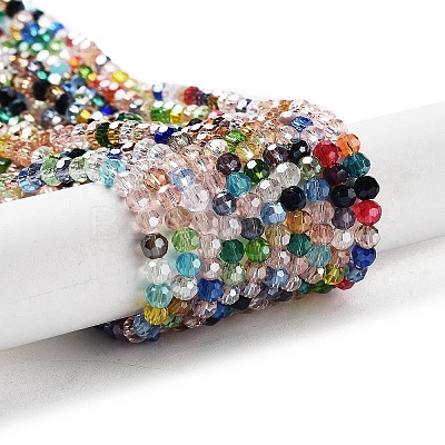 Electroplate Transparent Glass Beads Strands EGLA-A035-T4mm-HA01-1