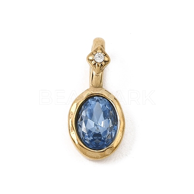 Birthstone Glass Pendants GL-CBA6A9C-01G-C-1
