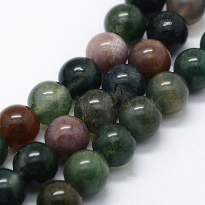 Natural Indian Agate Beads Strands X-G-I199-05-6mm-1