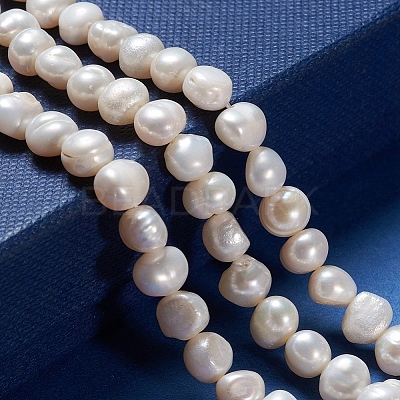 Natural Cultured Freshwater Pearl Beads Strands X-PEAR-I004-08A-1
