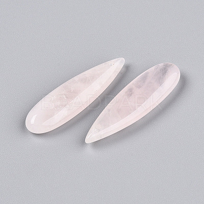 Natural Rose Quartz Pendants G-N348-02C-1