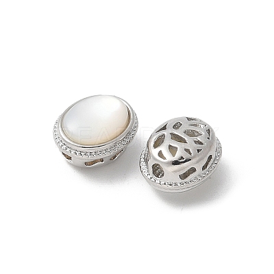 Brass Shell Beads KK-U052-41P-1