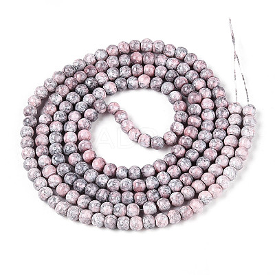 Baking Paint Glass Beads Strands DGLA-N016-4mm-03-1