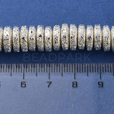 Electroplated Natural Lava Rock Beads Strands G-I360-A05-04-1
