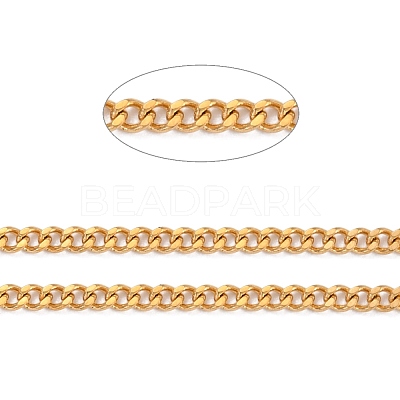 304 Stainless Steel Curb Chains CHS-D033-02G-03-1