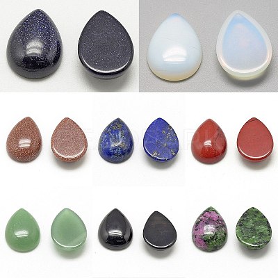 Natural & Synthetic Mixed Gemstone Cabochons G-R417-13x18-M-1