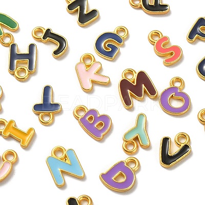 26Pcs 26 Styles Alloy Enamel Pendants ENAM-YW0002-94-1