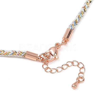 2.5MM Round Nylon Cotton Cord Necklace Making NJEW-C106-01RG-08-1