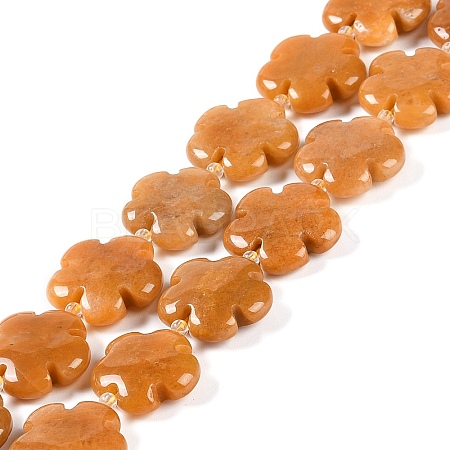 Natural Topaz Jade Beads Strands G-NH0028-01B-1