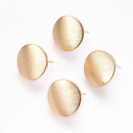 Brass Ear Stud Findings LS-X-KK-S336-16G-1
