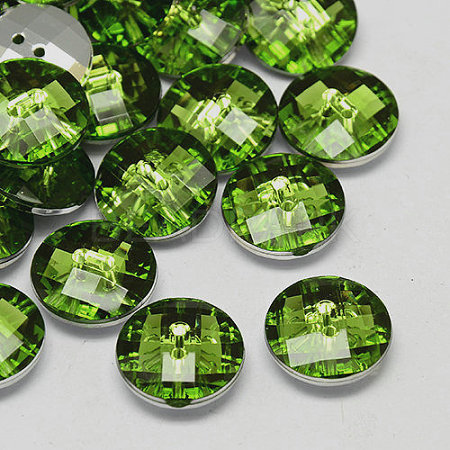 Taiwan Acrylic Rhinestone Buttons BUTT-F022-10mm-38-1