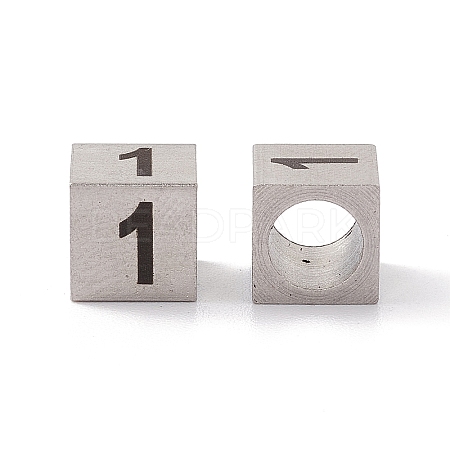 Tarnish Resistant 303 Stainless Steel European Beads STAS-G286-P01-1