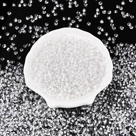 6/0 Inside Colours Transparent Glass Seed Beads X1-SEED-T007-07B-1