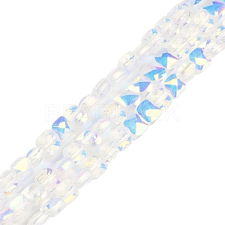 Electroplate Glass Beads Strands EGLA-B007-02A-AB01-1