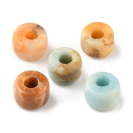 Natural Flower Amazonite Beads G-G0003-A06-1