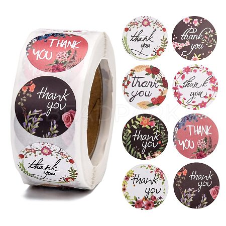 1 Inch Thank You Theme Self-Adhesive Paper Stickers DIY-K027-B04-1