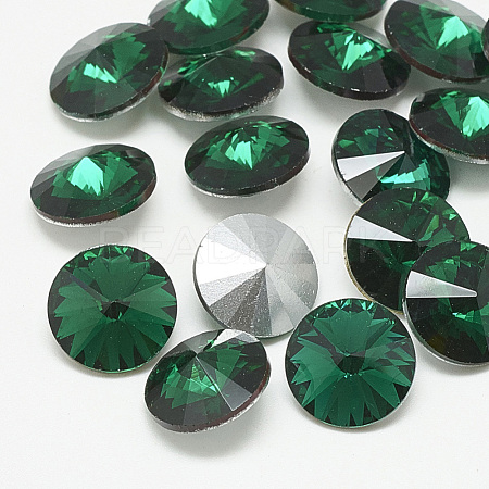 Pointed Back Glass Rhinestone Cabochons RGLA-T086-6mm-15-1