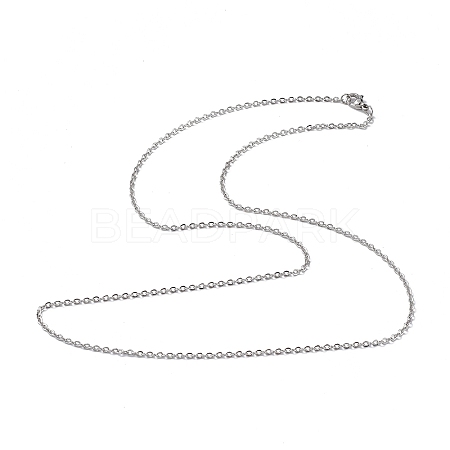 Non-Tarnish 304 Stainless Steel Cable Chain Necklace for Men Women NJEW-K245-024D-1