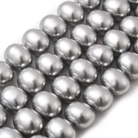 Shell Pearl Beads Strands BSHE-F013-01O-1